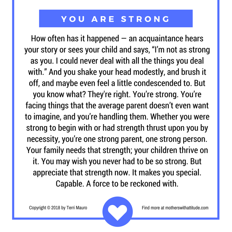 Love Note for Special Parents: You Are Strong